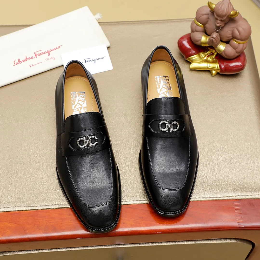 Men's shoes💰460🕷🕷[Ferragamo] Ferragamo's top men's business leather shoes💯Original copy of the official website, the upper is made of imported official website 1:1 material🍁Italian imported cowhide🇮🇹Imported cowhide lining. It’s definitely not made with ordinary craftsmanship, it’s the model used by celebrities! The factory’s craftsmanship is designed to create the most perfect shoes for trendy men! Colors available! Code number 38-44 (45.46 customized)......